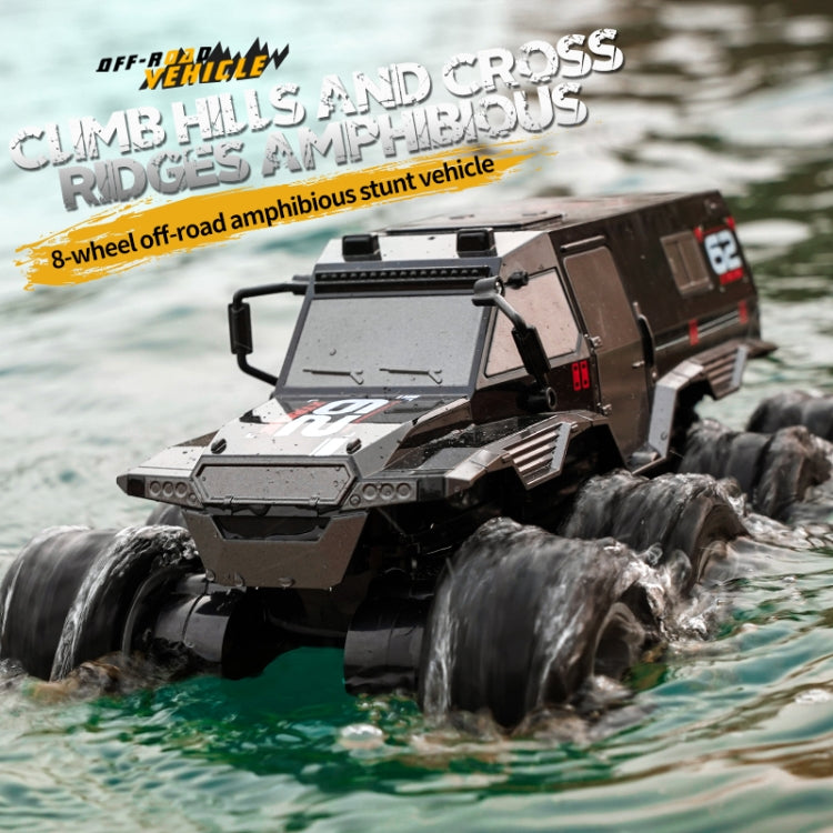 JJR/C Q137 Eight-Wheel Amphibious RC Vehicle(Black) - RC Cars by buy2fix | Online Shopping UK | buy2fix