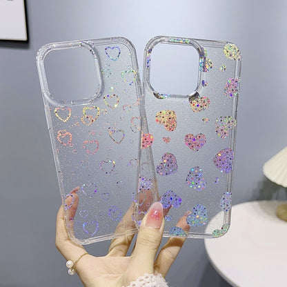 For iPhone 14 Pro Little Star Series Glitter Powder TPU Phone Case(Little Rabbit) - iPhone 14 Pro Cases by buy2fix | Online Shopping UK | buy2fix