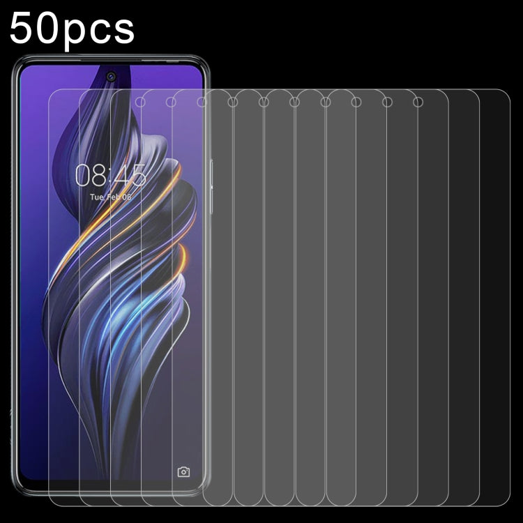 For TECNO Pova 5 4G 50pcs 0.26mm 9H 2.5D Tempered Glass Film - Tecno Tempered Glass by buy2fix | Online Shopping UK | buy2fix