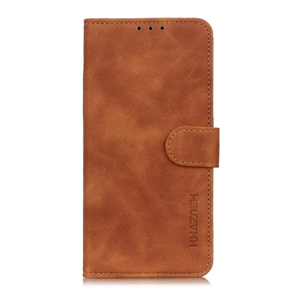 For Xiaomi Poco F5 Pro/Redmi K60/K60 Pro KHAZNEH Retro Texture Flip Leather Phone Case(Brown) - Xiaomi Cases by buy2fix | Online Shopping UK | buy2fix