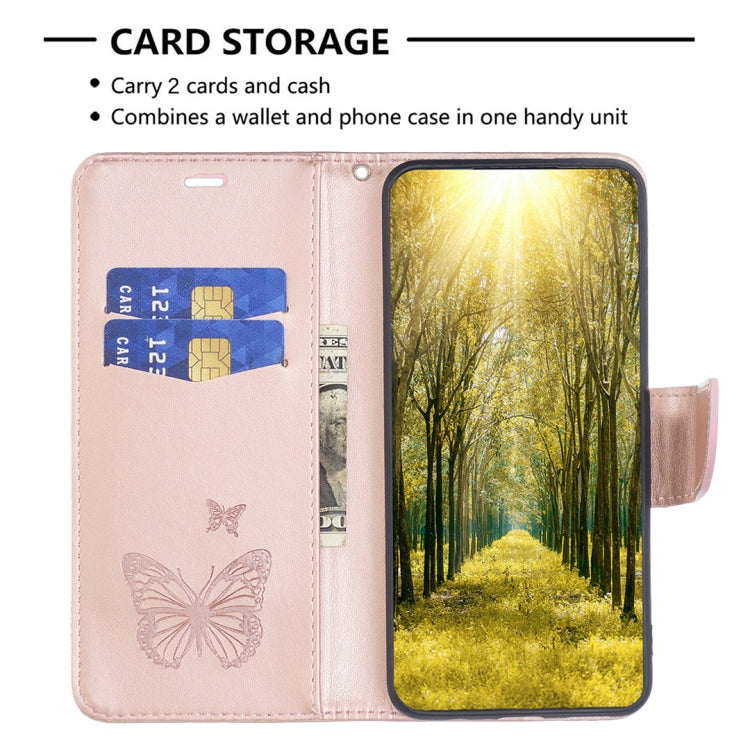 For Xiaomi Civi 3 5G Two Butterflies Embossing Leather Phone Case(Rose Gold) - Xiaomi Cases by buy2fix | Online Shopping UK | buy2fix