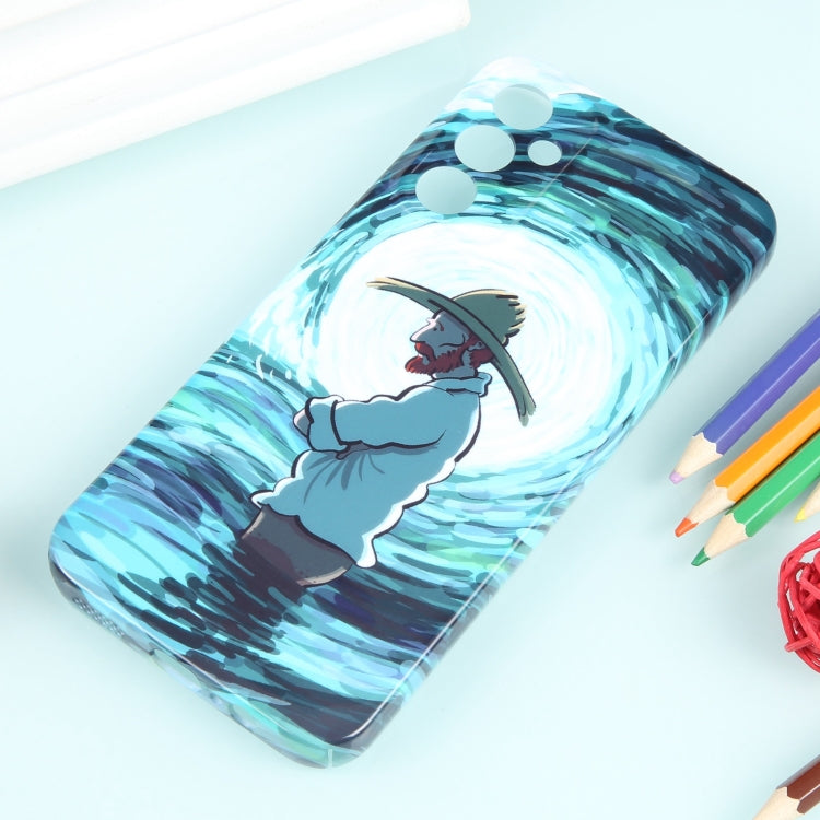 For Samsung Galaxy A54 5G Precise Hole Oil Painting Pattern PC Phone Case(Thinker) - Galaxy Phone Cases by buy2fix | Online Shopping UK | buy2fix