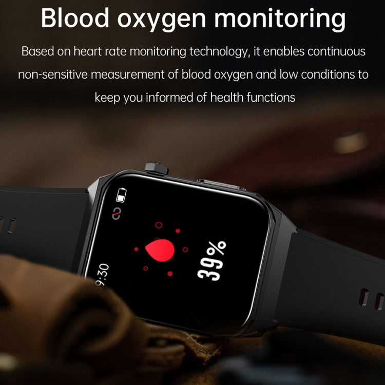 E530 1.91 inch IP68 Waterproof Silicone Band Smart Watch Supports ECG / Non-invasive Blood Sugar(Blue) - Smart Watches by buy2fix | Online Shopping UK | buy2fix