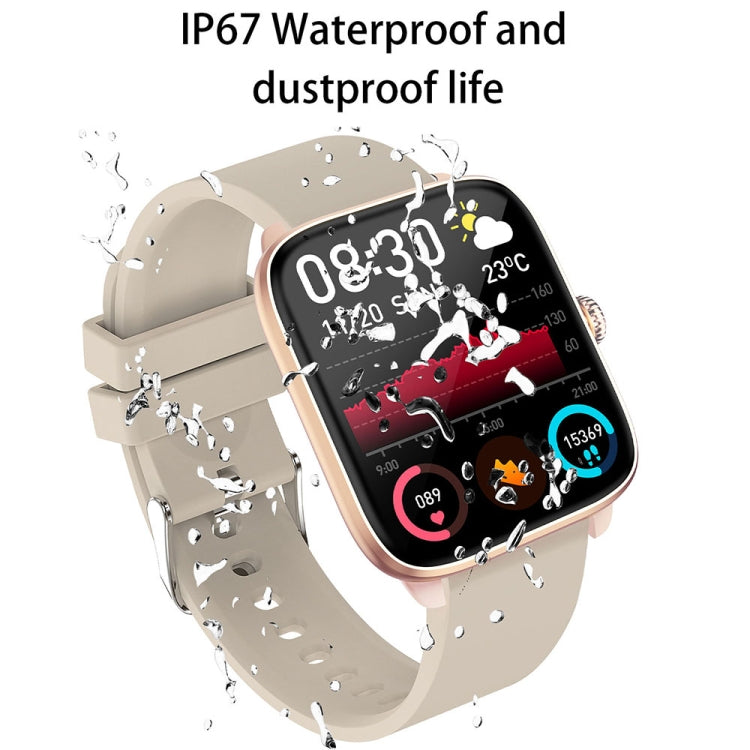 T20 1.96 inch IP67 Waterproof Silicone Band Smart Watch, Supports Dual-mode Bluetooth Call / Heart Rate Monitoring(Black) - Smart Watches by buy2fix | Online Shopping UK | buy2fix