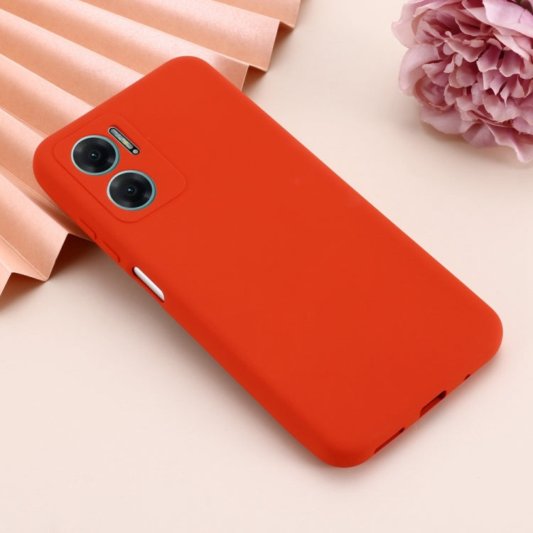 For Xiaomi Redmi 11 Prime 5G Pure Color Liquid Silicone Shockproof Phone Case(Red) - Xiaomi Cases by buy2fix | Online Shopping UK | buy2fix