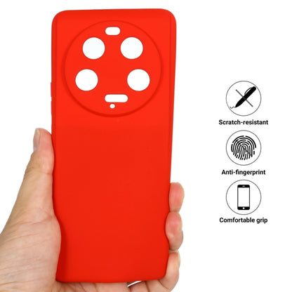 For Xiaomi 13 Ultra 5G Pure Color Liquid Silicone Shockproof Phone Case(Red) - 13 Ultra Cases by buy2fix | Online Shopping UK | buy2fix