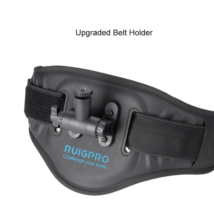 RUIGPRO Waist Belt Mount Strap With Phone Clamp & Selfie Stick - Chest Belt by RUIGPRO | Online Shopping UK | buy2fix