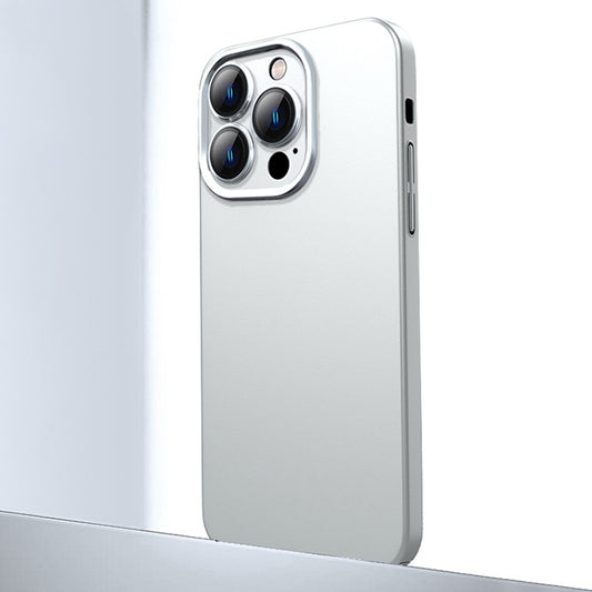 For iPhone 12 Pro Frosted Metal Material Phone Case with Lens Protection(White) - iPhone 12 / 12 Pro Cases by buy2fix | Online Shopping UK | buy2fix