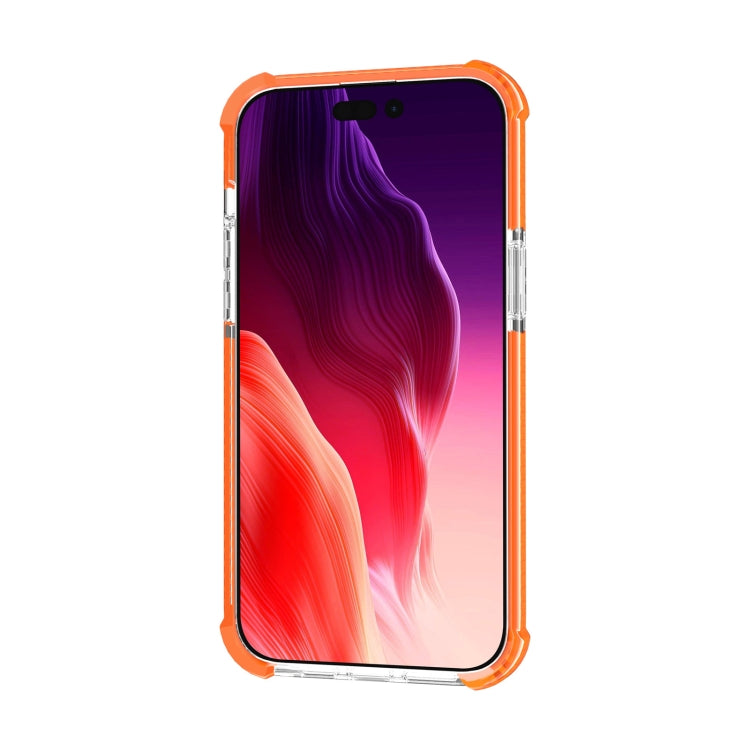 For iPhone 15 Plus Four-corner Shockproof TPU + Acrylic Phone Case(Orange) - iPhone 15 Plus Cases by buy2fix | Online Shopping UK | buy2fix