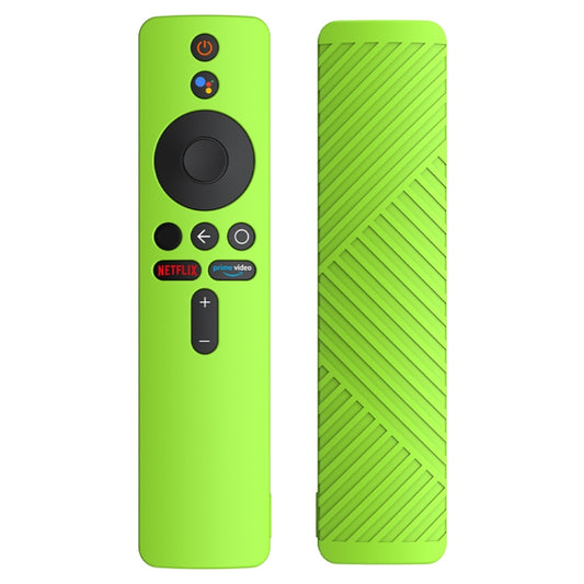 For Xiaomi 4K TV Stick Remote Control Liquid Silicone Protective Case(Fluorescent Green) - Remote Control Covers by buy2fix | Online Shopping UK | buy2fix