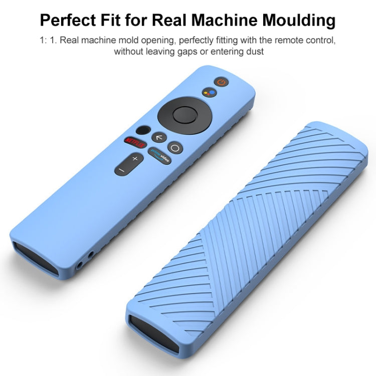 For Xiaomi 4K TV Stick Remote Control Liquid Silicone Protective Case(Sky Blue) - Remote Control Covers by buy2fix | Online Shopping UK | buy2fix