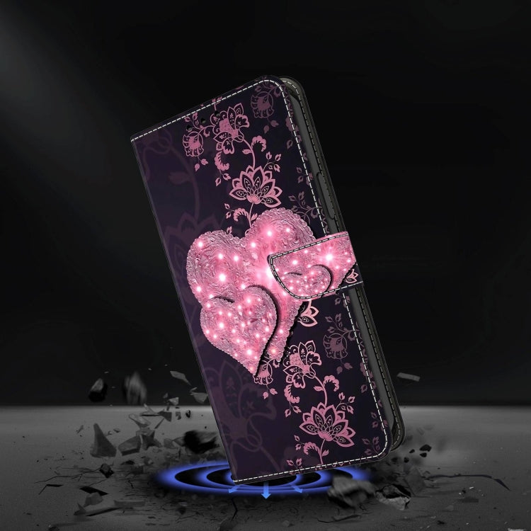 For Xiaomi Redmi Note 11 Pro 5G / 4G Global Crystal 3D Shockproof Protective Leather Phone Case(Lace Love) - Xiaomi Cases by buy2fix | Online Shopping UK | buy2fix