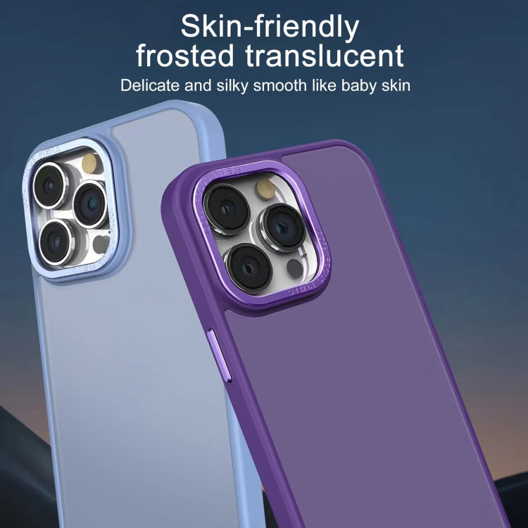 For iPhone 11 Pro Max All-inclusive TPU Edge Acrylic Back Phone Case(Deep Purple) - iPhone 11 Pro Max Cases by buy2fix | Online Shopping UK | buy2fix