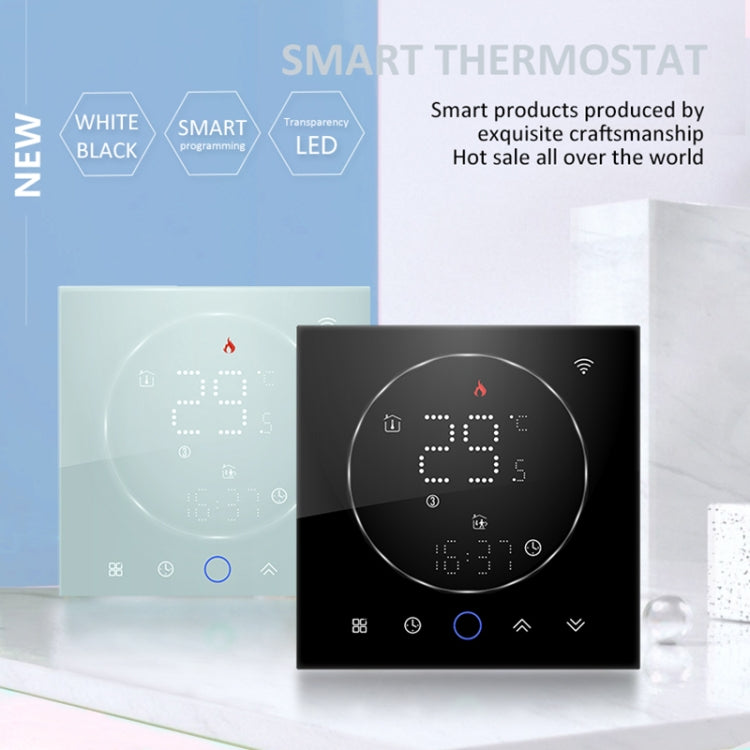 BHT-008GBL 95-240V AC 16A Smart Home Electric Heating LED Thermostat Without WiFi(Black) - Thermostat & Thermometer by buy2fix | Online Shopping UK | buy2fix