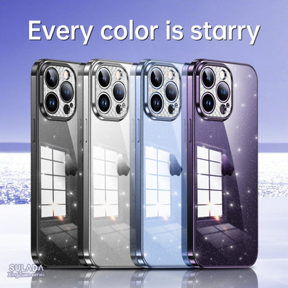 For iPhone 11 SULADA Electroplated Transparent Glittery TPU Phone Case(Silver) - iPhone 11 Cases by SULADA | Online Shopping UK | buy2fix