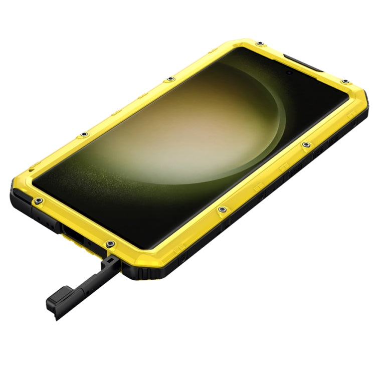 For Samsung Galaxy S23 Ultra 5G RedPepper Wolf 360 Full Body Rugged IP68 Waterproof Phone Case(Yellow) - Galaxy S23 Ultra 5G Cases by RedPepper | Online Shopping UK | buy2fix