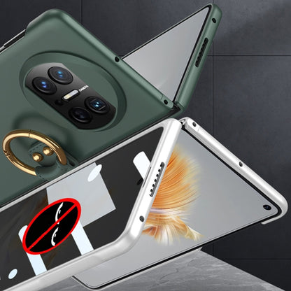 For Huawei Mate X3 GKK Privacy Ultra-thin PC Full Coverage Phone Case with Ring Holder(Green) - Huawei Cases by GKK | Online Shopping UK | buy2fix