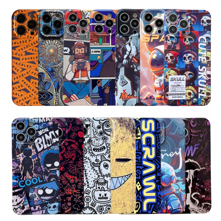 For iPhone 13 Painted Pattern Precise Hole PC Phone Case(Purple Astronaut) - iPhone 13 Cases by buy2fix | Online Shopping UK | buy2fix