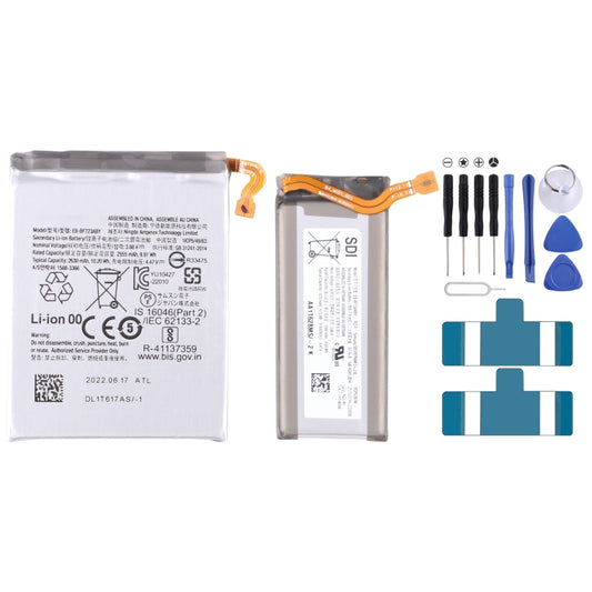 EB-BF723ABU EB-BF724ABU 1 Pair 2555mAh 1070mAh Battery Replacement For Samsung Galaxy Z Flip Flip4 F721U F721B - For Samsung by buy2fix | Online Shopping UK | buy2fix