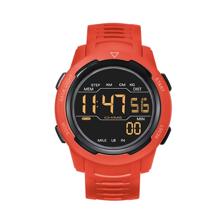 SPOVAN P100 LED Luminous Pedometer Multifunctional Sports Electronic Watch(Red) - LED Digital Watches by SPOVAN | Online Shopping UK | buy2fix