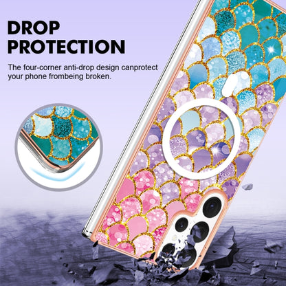 For Samsung Galaxy S22 Ultra 5G Marble Pattern Dual-side IMD Magsafe TPU Phone Case(Colorful Scales) - Galaxy S22 Ultra 5G Cases by buy2fix | Online Shopping UK | buy2fix