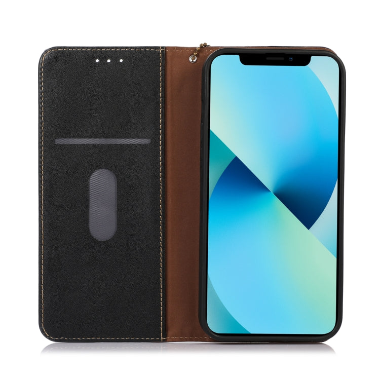 For Samsung Galaxy M34 5G KHAZNEH Nappa Top Layer Cowhide Leather Phone Case(Black) - Galaxy Phone Cases by buy2fix | Online Shopping UK | buy2fix