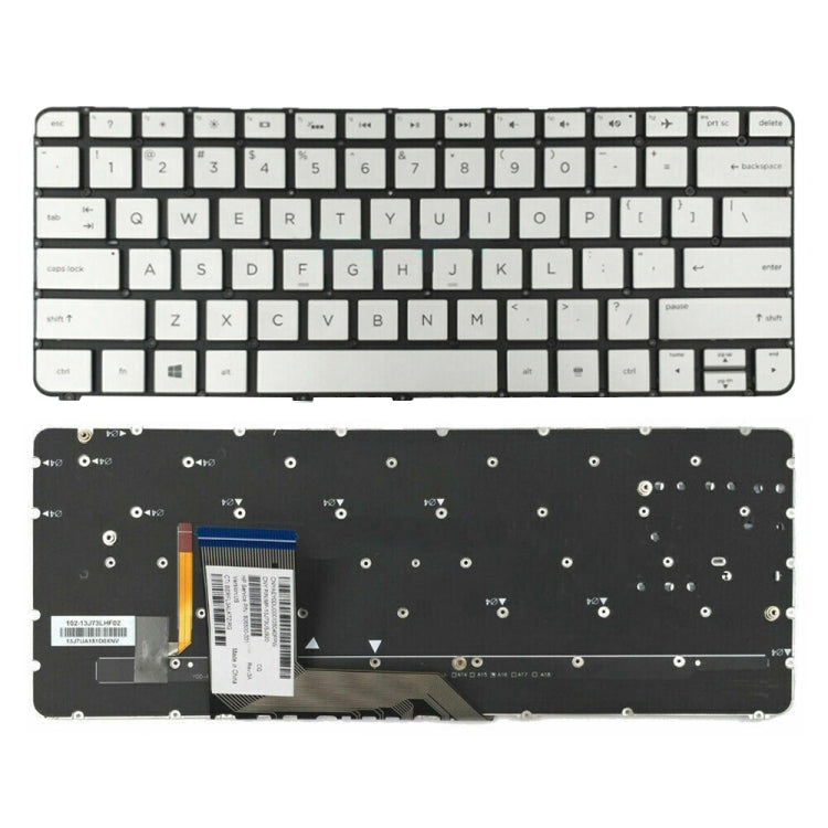 For HP X360 13-4000 US Version Laptop Backlight Keyboard(Silver) - HP Spare Parts by buy2fix | Online Shopping UK | buy2fix