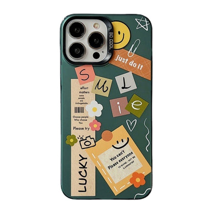 For iPhone 15 Pro Max Cute Animal Pattern Series PC + TPU Phone Case(Notes) - iPhone 15 Pro Max Cases by buy2fix | Online Shopping UK | buy2fix