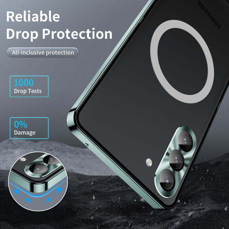 For Samsung Galaxy S23 FE 5G MagSafe Magnetic Frosted Metal Phone Case(Green) - Galaxy S23 FE 5G Cases by buy2fix | Online Shopping UK | buy2fix