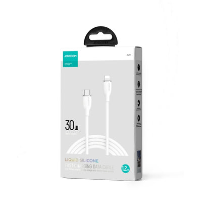 JOYROOM SA29-CL3 30W USB-C/Type-C to 8 Pin Liquid Silicone Fast Charging Data Cable, Length: 1.2m(White) - 2 in 1 Cable by JOYROOM | Online Shopping UK | buy2fix
