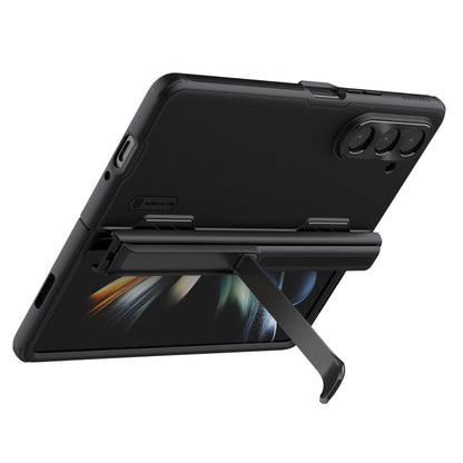 For Samsung Galaxy Z Fold5 NILLKIN Frosted Fold PC + TPU Phone Case with Holder(Black) - Galaxy Z Fold5 Cases by NILLKIN | Online Shopping UK | buy2fix