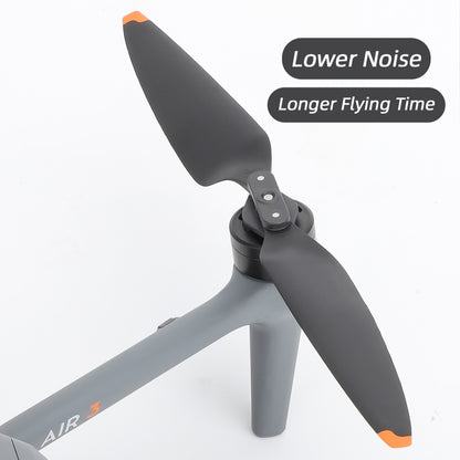For DJI Air 3 Sunnylife 8747F Low Noise Quick-release Propellers, Style:1 Pair Silver Tip - DIY Propeller by Sunnylife | Online Shopping UK | buy2fix