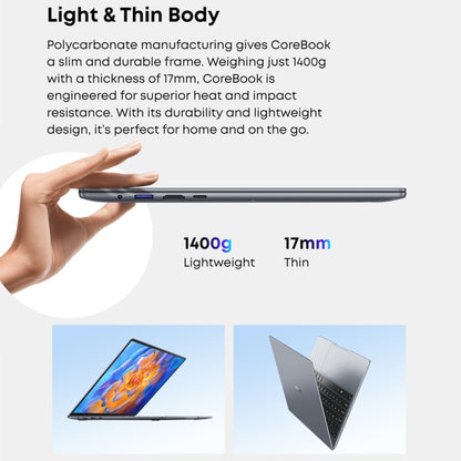 CHUWI CoreBook 14.1 inch Laptop, 8GB+512GB, Windows 11 Intel Ice Lake i5-1035G4 Quad Core - CHUWI by CHUWI | Online Shopping UK | buy2fix