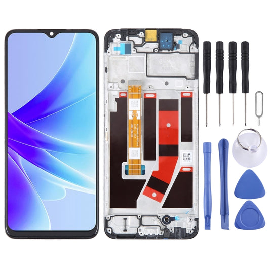 For OPPO A77s OEM LCD Screen Digitizer Full Assembly with Frame - LCD Screen by buy2fix | Online Shopping UK | buy2fix