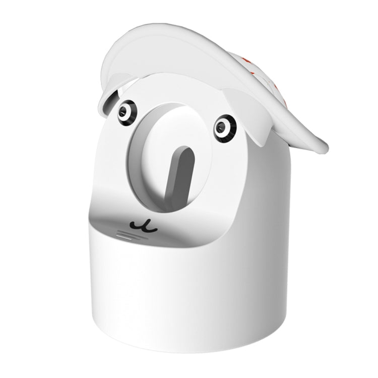 For Apple Watch Series Hat Bear Shaped Silicone Charging Base(White) - Charger / Holder by buy2fix | Online Shopping UK | buy2fix