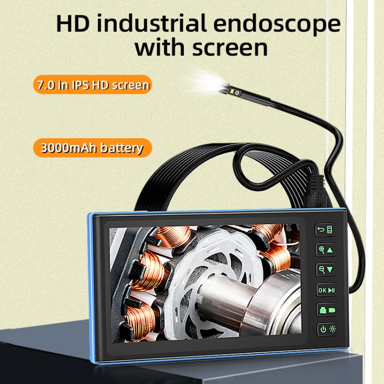 T23 5.5mm Single Lens 7 inch Screen Industrial Endoscope, Spec:1m Tube -  by buy2fix | Online Shopping UK | buy2fix