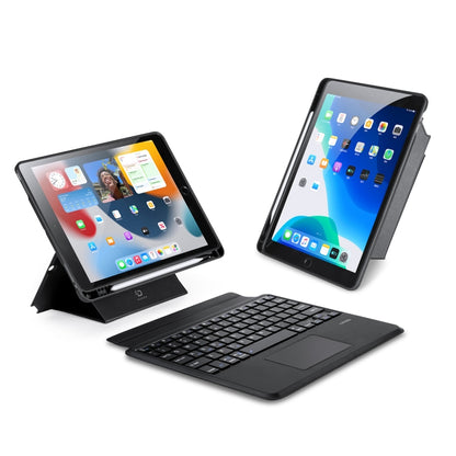 For iPad 10.2 2019/2020/2021/Air 2019 DUX DUCIS DK Series Magnetic Wireless Bluetooth Keyboard Tablet Case(Black) - For iPad Air by DUX DUCIS | Online Shopping UK | buy2fix