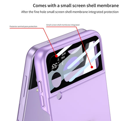 For Samsung Galaxy Z Flip4 5G GKK Integrated Ultra-thin Phone Case with Z Ring Holder(Green) - Galaxy Z Flip4 5G Cases by GKK | Online Shopping UK | buy2fix