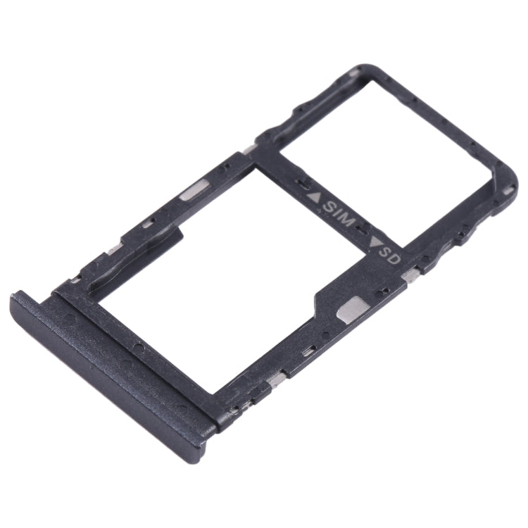 For TCL 40 SE Original SIM + Micro SD Card Tray(Black) - For TCL by buy2fix | Online Shopping UK | buy2fix