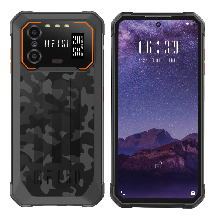 IIIF150 B2, IP68/69K / MIL-STD-810H, Side Fingerprint, Night Vision, 6.5 inch Android 13 UMS9230 Octa Core, Network: 4G, NFC, OTG 6GB+256GB(Black Orange) - Other by IIIF150 | Online Shopping UK | buy2fix