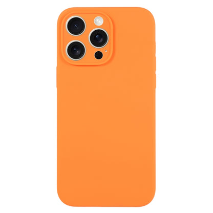 For iPhone 15 Pro Max Pure Color Liquid Silicone Fine Pore Phone Case(Orange) - iPhone 15 Pro Max Cases by buy2fix | Online Shopping UK | buy2fix