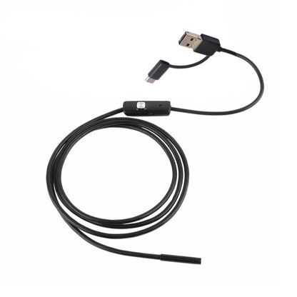 AN100 3 in 1 IP67 Waterproof USB-C / Type-C + Micro USB + USB HD Endoscope Snake Tube Inspection Camera for Parts of OTG Function Android Mobile Phone, with 6 LEDs, Lens Diameter:5.5mm(Length: 1m) - Consumer Electronics by buy2fix | Online Shopping UK | buy2fix