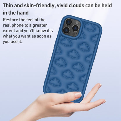 For iPhone 15 Pro Max 3D Cloud Pattern TPU Phone Case(Blue) - iPhone 15 Pro Max Cases by buy2fix | Online Shopping UK | buy2fix