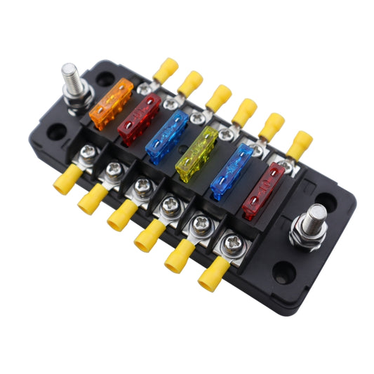 CP-4041 Vertical 6 Way Fuse Block with Fuses and Rerminals - Fuse by buy2fix | Online Shopping UK | buy2fix