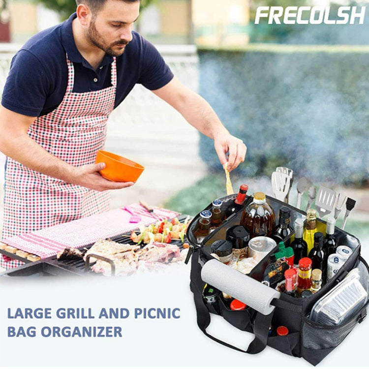 Large Foldable and Portable Outdoor Car Camping Picnic Storage Bag(Black) - Stowing Tidying by buy2fix | Online Shopping UK | buy2fix