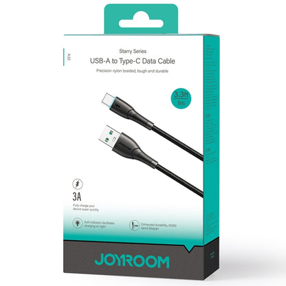 JOYROOM SA32-AC3 Starry Series 3A USB to USB-C / Type-C Fast Charging Data Cable, Length:1m(Black) - USB-C & Type-C Cable by JOYROOM | Online Shopping UK | buy2fix