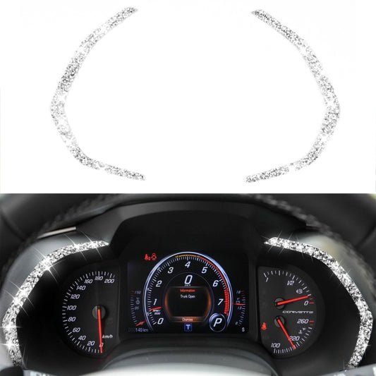 For Chevrolet Corvette C7 2014-2019 2 in 1 Car Dashboard Frame Diamond Decorative Sticker, Left Drive - Car Interior Mouldings by buy2fix | Online Shopping UK | buy2fix