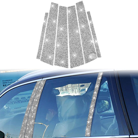 For BMW 3 Series E90 2005-2012 Car B-pillar Diamond Decorative Sticker - Car Interior Mouldings by buy2fix | Online Shopping UK | buy2fix