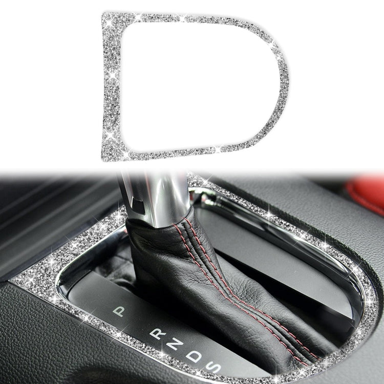 For Ford Mustang 2015-2020 Car Gear Shift Outer Ring Diamond Decoration Sticker, Left and Right Drive - Car Interior Mouldings by buy2fix | Online Shopping UK | buy2fix