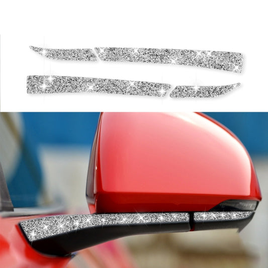 For Ford Mustang 2015-2020 4pcs Car Rearview Mirror Diamond Decoration Sticker, Left and Right Drive - Car Interior Mouldings by buy2fix | Online Shopping UK | buy2fix